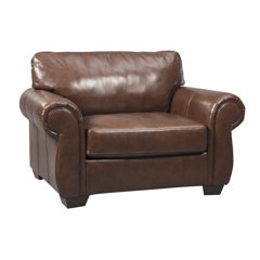 Chair And A Half Faux Leather Accent Chairs You ll Love Wayfair